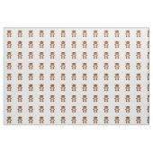 Cute Brown Koe Stof (Yard (91,4 cm))