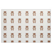 Cute Brown Koe Stof (Fat Quarter)