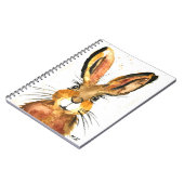 Cute brown konijnenkonijn notitieboek (Linkerzijde)