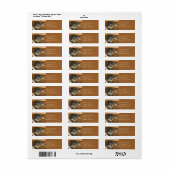 Cute Brown Llama Boerderij Animal Address Etiket (Full Sheet)