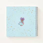 Cute Brown Mermaid Notitieboek (Achterkant)