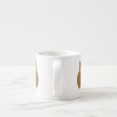 Cute Brown Owl Espresso Cup Kop (Achterkant)