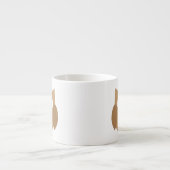 Cute Brown Owl Espresso Cup Kop (Voorkant)