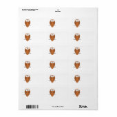 Cute Brown Owl Etiket (Full Sheet)