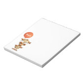 Cute Brown Owl Personalized Notitieblok (Linkerzijde)