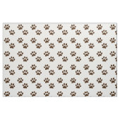Cute Brown Paw Printerpatroon Stof (Fat Quarter)