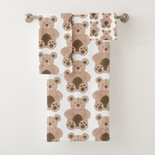 Cute Brown Plush Speelgoed Teddy Bear Stuffed Anim Bad Handdoek