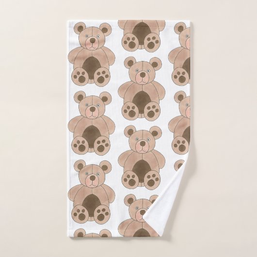 Cute Brown Plush Speelgoed Teddy Bear Stuffed Anim Bad Handdoek (Handdoek)