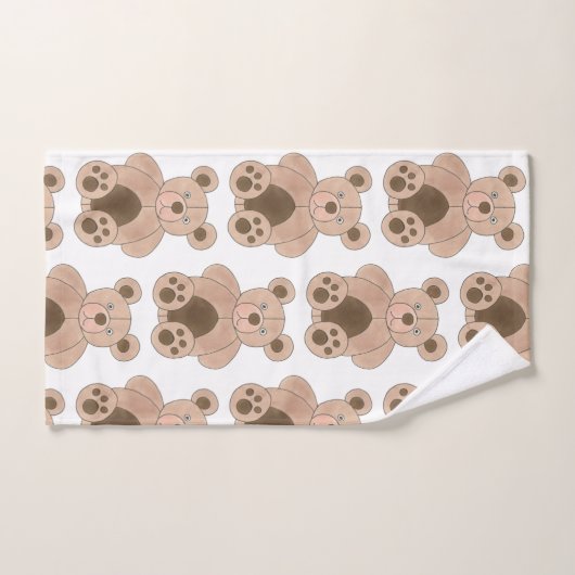 Cute Brown Plush Speelgoed Teddy Bear Stuffed Anim Bad Handdoek (Handdoek)