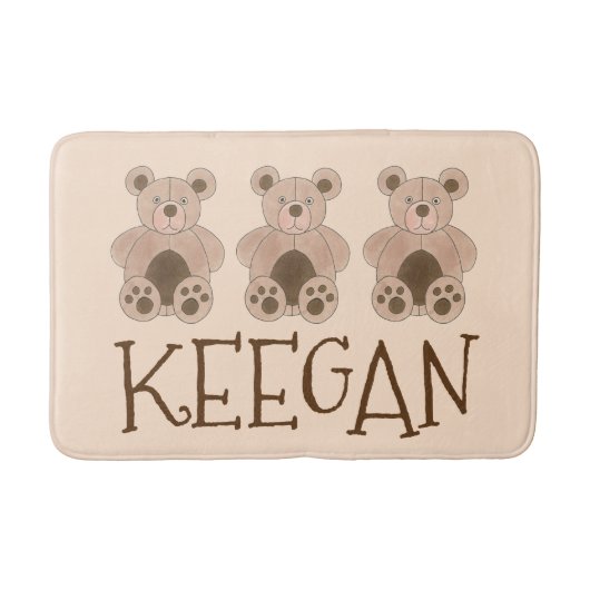 Cute Brown Plush Speelgoed Teddy Bear Stuffed Anim Badmat (Voorkant)