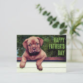 Cute Brown Puppy Photo Special Occasion Sjabloon Briefkaart (Staand voorkant)