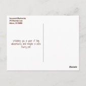 Cute Brown Puppy Photo Special Occasion Sjabloon Briefkaart (Achterkant)