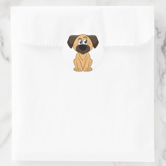Cute Brown Puppy - Sticker (Tas)