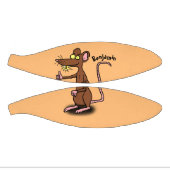 Cute brown rat duikt op cartoon basketbal (Panelen)