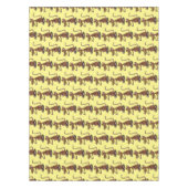 Cute brown rat duikt op cartoon tafelkleed (Voorkant)