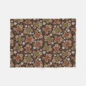 Cute Brown Red Green-kerstcadeautjes Fleece Deken (Voorkant (Horizontaal))