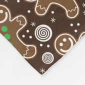 Cute Brown Red Green-kerstcadeautjes Fleece Deken (Hoek)