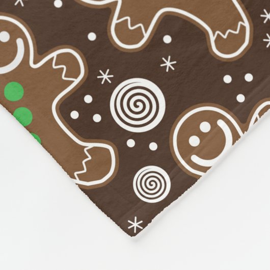 Cute Brown Red Green-kerstcadeautjes Fleece Deken (Hoek)