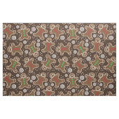 Cute Brown Red Green-kerstcadeautjes Stof (Fat Quarter)