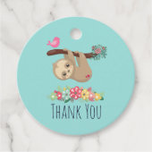 Cute Brown-sleuf onderaan bedankt Bedankjes Labels (Voorkant)