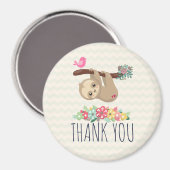 Cute Brown-sleuf onderaan bedankt Magneet (Voorkant / Achterkant)
