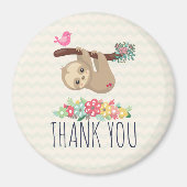 Cute Brown-sleuf onderaan bedankt Magneet (Voorkant)