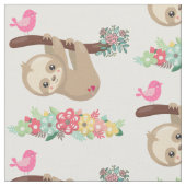 Cute Brown-sleuf onderaan patroon Stof (Close Up)