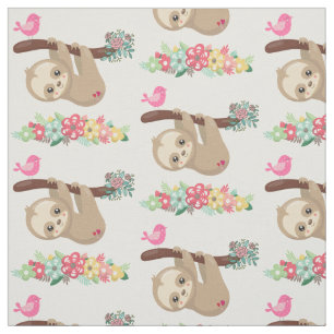 Cute Brown-sleuf onderaan patroon Stof