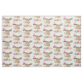 Cute Brown-sleuf onderaan patroon Stof (Fat Quarter)
