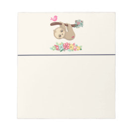 Cute Brown-sleuf ondersteboven Notitieblok