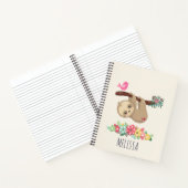 Cute Brown-sleuf ondersteboven Notitieboek (Binnen)