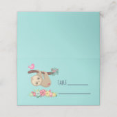 Cute Brown-sleuf ondersteboven Plaatskaartje (Buitenkant ongevouwen)