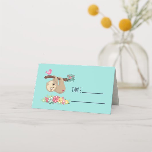 Cute Brown-sleuf ondersteboven Plaatskaartje (Voorkant)