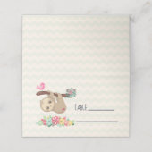 Cute Brown-sleuf ondersteboven Plaatskaartje (Buitenkant ongevouwen)