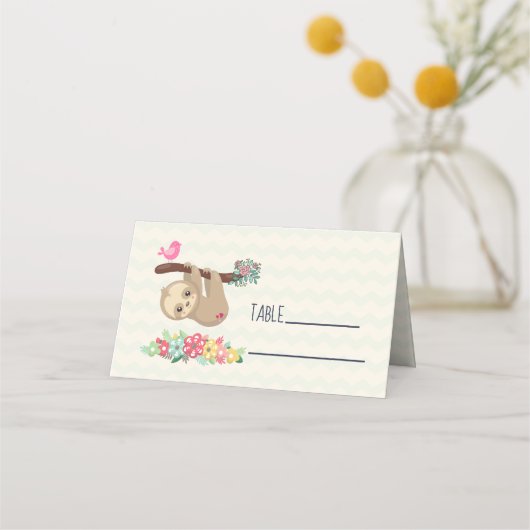 Cute Brown-sleuf ondersteboven Plaatskaartje (Voorkant)