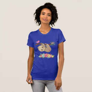 Cute Brown-sleuf ondersteboven T-shirt