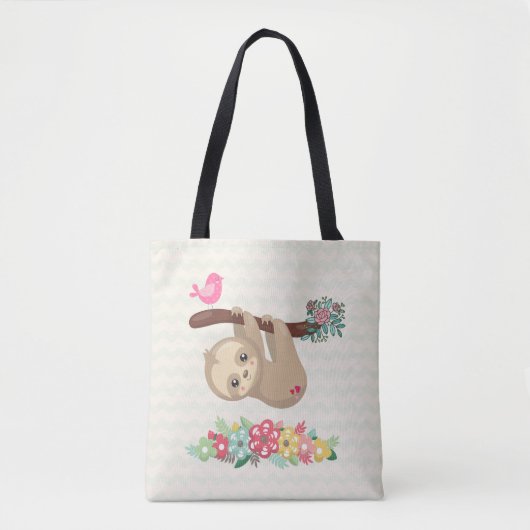 Cute Brown-sleuf ondersteboven Tote Bag (Voorkant)