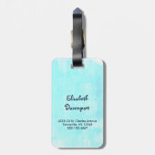 Cute Brown Sloth, Meditating on a Cloud Bagagelabel (Achterkant verticaal)