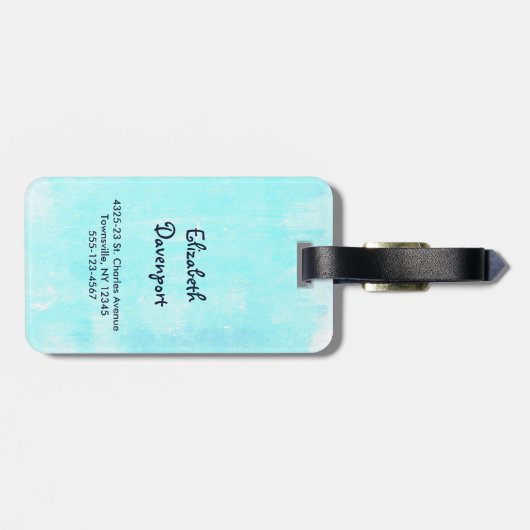 Cute Brown Sloth, Meditating on a Cloud Bagagelabel (Achterkant horizontaal)