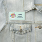 Cute Brown Sloth, Meditating on a Cloud Naamplaatje (In situ)