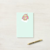 Cute Brown Sloth, Meditating on a Cloud Post-it® Notes (Op bureau)