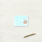 Cute Brown Sloth, Meditating on a Cloud Post-it® Notes (Op bureau)