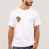 Cute Brown Squirrel Cartoon T-shirt (Voorkant)