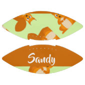 Cute brown squirrel patroon american football (Panelen)