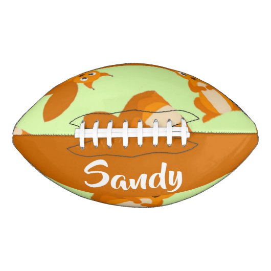 Cute brown squirrel patroon american football (Voorkant)