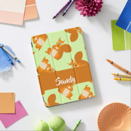 Cute brown squirrel patroon iPad pro cover
