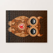 Cute Brown Sugar Owl Legpuzzel (Horizontaal)