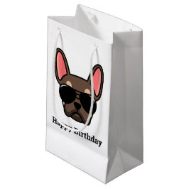 Cute Brown Tan French Bulldog Small Gift Bag Klein Cadeauzakje