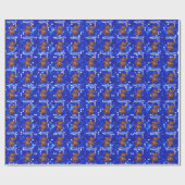 Cute Brown Teddy Bears 1e verjaardag Cadeaupapier (Vlak)