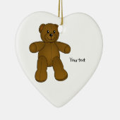 Cute brown teddy beer keramisch ornament (Rechts)